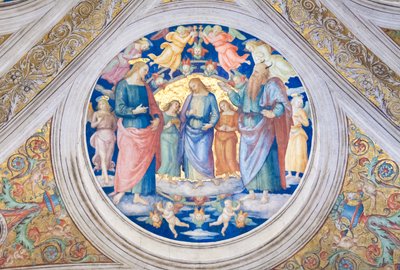 Kristus fristet af djævelen af Pietro Perugino