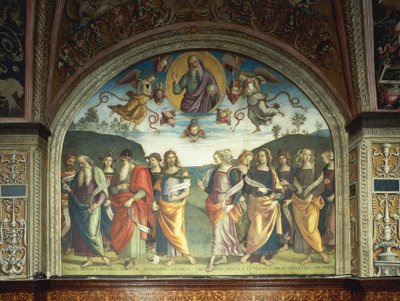 Hellige Fader med profeter og sibyller af Pietro Perugino