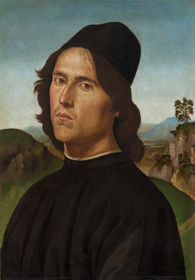 Portræt af Lorenzo di Credi af Pietro Perugino