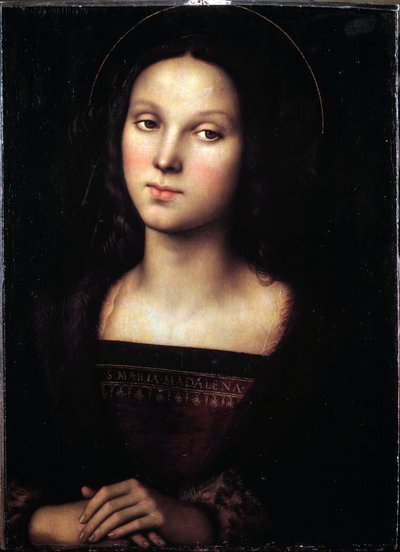 Portræt af Sankt Maria Magdalena - Maleri, ca 1500 af Pietro Perugino