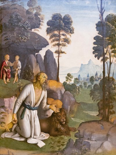 Sankt Hieronymus i anger af Pietro Perugino