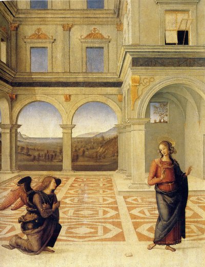 Bebudelsen, ca 1498 af Pietro Perugino