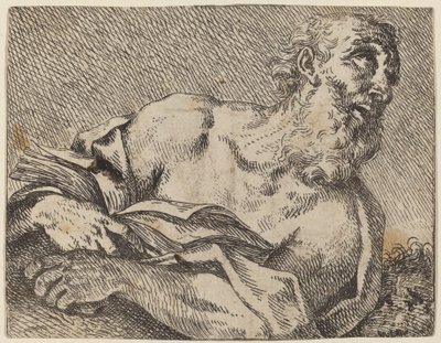 Sankt Jerome af Pietro Rotari after Antonio Balestra