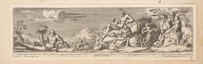 Allegori af ruten mellem Rom og Firenze Kejser Konstantins historie (serietitel) af Pietro Sante Bartoli