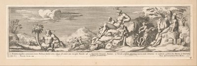 Allegori af ruten mellem Rom og Firenze Kejser Konstantins historie (serietitel) af Pietro Sante Bartoli