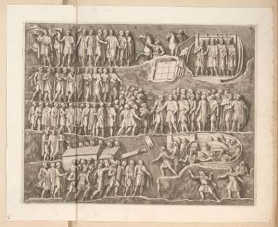 Relieffer på Septimius Severus bue i Rom af Pietro Sante Bartoli