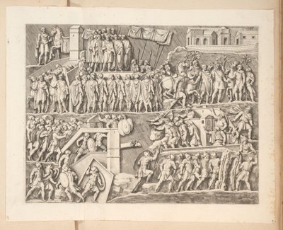 Relieffer på Septimius Severus bue i Rom af Pietro Sante Bartoli