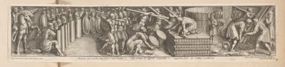 Soldater slog lejr Constantinus, cum exercitu, ante Urbem Castra metatur (titel på objekt) Kejser Konstantins historie (serietitel) af Pietro Sante Bartoli