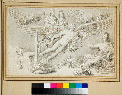 Antoninus og Faustinas apoteose (kridt) af Pietro Santi Bartoli