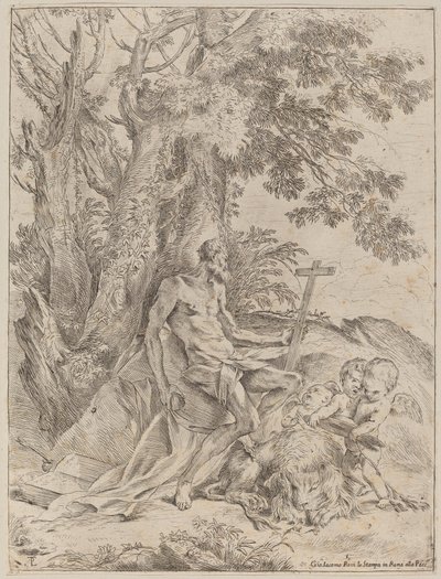 Sankt Jerome af Pietro Testa