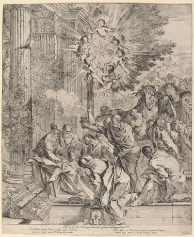 Magiernes tilbedelse af Pietro Testa