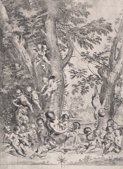 Næstekærlighedens Have, ca.1631-37. af Pietro Testa