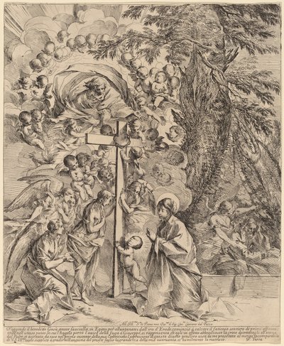 The Infant Christ Embracing the Cross (The Dream of Joseph) af Pietro Testa