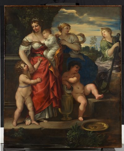 Faith, Hope and Charity, ca. 1640 (olie på lærred) af Pietro da Cortona