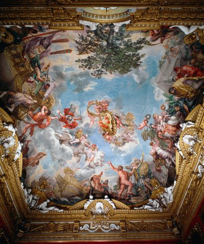 Mars efter krigen, hvælving af Hall of Mars af Pietro da Cortona