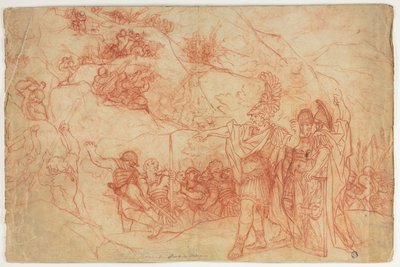 Romersk kommandør beordrer angreb af Pietro da Cortona