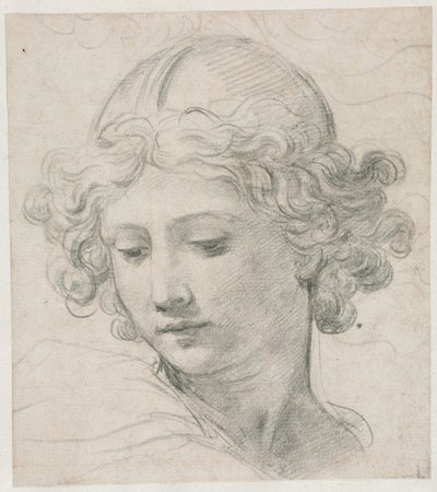 Studie for lederen af St. Michael, 1633. af Pietro da Cortona