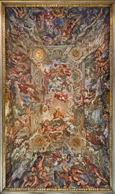 Det guddommelige forsyns triumf og opfyldelsen af dets formål under pave Urban VIII, 1632-1639 af Pietro da Cortona