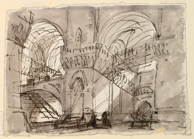 Scenedesign, Fængselsinteriør af Pietro di Gottardo Gonzaga