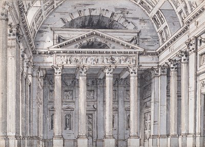 Scenedesign til operaen Belisario af Gaetano Donizetti, 1820