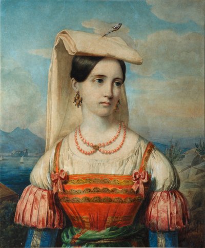 Portræt af Sophia Michailovna Sollogub, 1840