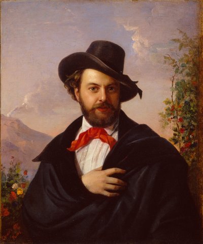 Selvportræt, 1851 af Pimen Nikitich Orlov