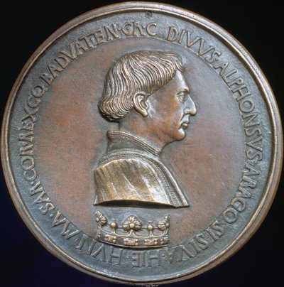 Alfons V af Aragon, c1415-1455 af Antonio Pisanello