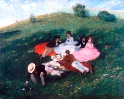 Picnic i maj 1873 af Pál Szinyei Merse