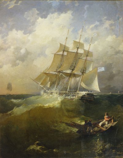44-kanon fregat Aurora, 1844 af Platon Timofeyevich Borispolets