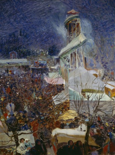 Messe i Pietrasanta af Plinio Nomellini