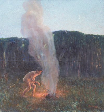 Søjlen af røg af Plinio Nomellini