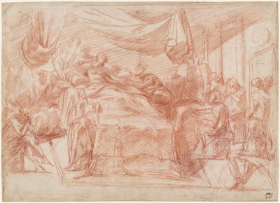 En dødslejescene [recto] af Polidoro da Caravaggio