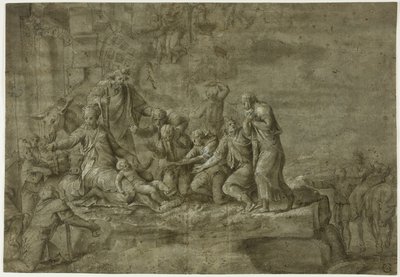 Tilbedelse af hyrderne af Polidoro da Caravaggio