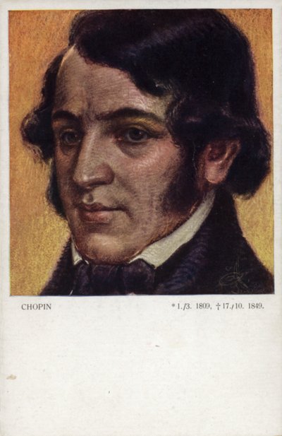 Frederic Chopin, polsk komponist og pianist (1810-1849) af Polish School