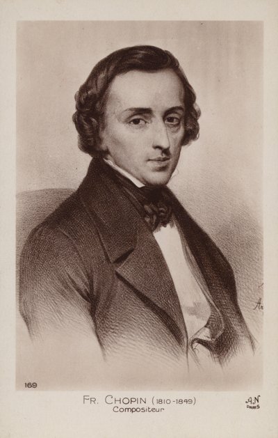 Frederic Chopin, polsk komponist og pianist (1810-1849) af Polish School