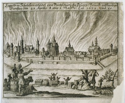 Legenden om de tos ild, 1672 af Polish School