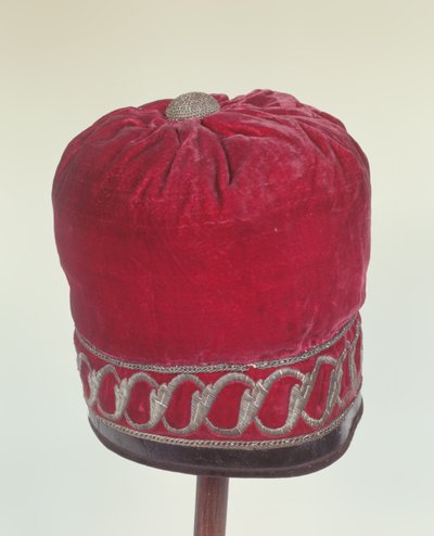 Ortodokse kirkekasket, der angiveligt blev båret af Napoleon (1769-1821), mens han krydsede Berezyna-floden i 1812 (fløjl med læder og sølvtråd) af Polish School