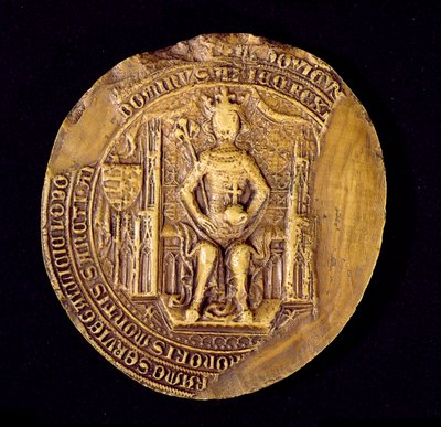 Segl af Ludvig I (1326-82) den Store, Polens konge af Polish School