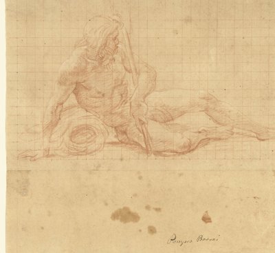 Liggende flodgud af Pompeo Batoni