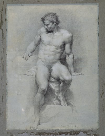 Akademisk nøgen af Pompeo Girolamo Batoni