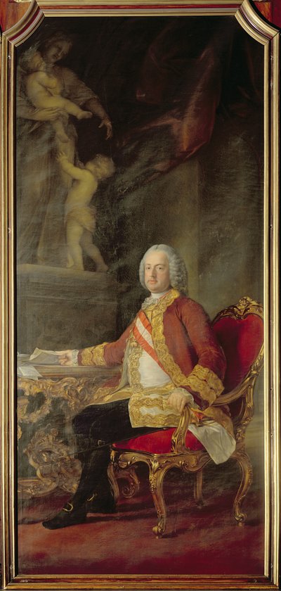 Frans I, den hellige romerske kejser (1708-65), ægtemand til kejserinde Maria Theresa Østrig (1717-80) af Pompeo Girolamo Batoni