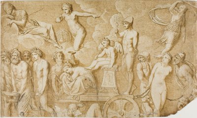 Kærlighedens triumf (efter antik bas-relief) af Pompeo Girolamo Batoni