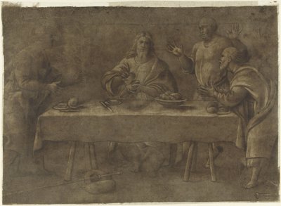 Måltid i Emmaüs af Pomponio Amalteo (attributed to)