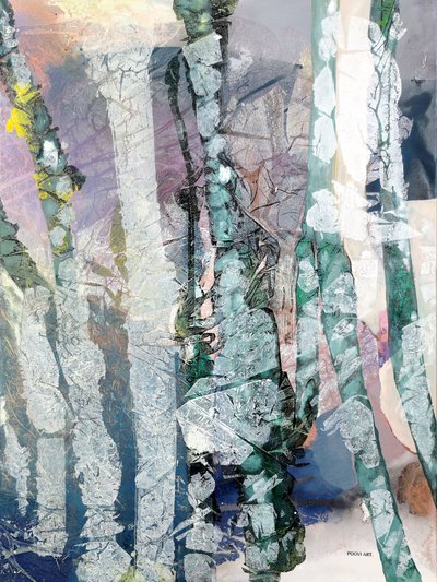 Misty Forest – Abstrakt af Poonam Choudhary