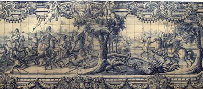 Alexander den Store (356-323 f.Kr.) kæmper mod perserne - Plaque d