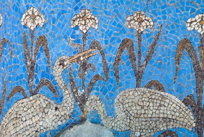 Fugledesign (mosaik) af Portuguese School