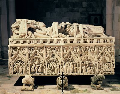 Ines de Castros grav (d.1355) af Portuguese School