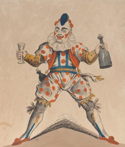 Mr. Grimaldi som klovn, 13. juli 1822. af Possibly Piercy Roberts