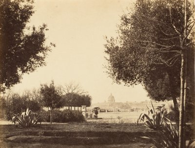 St. Peters fra Pincian Hill, 1853-56. af Possibly by Jane Martha St. John.