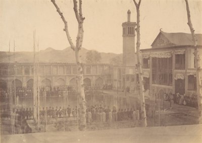 [Shahens Palads, respekterer ShahFete de Salam, Teheran, Iran [samme a..., 1840